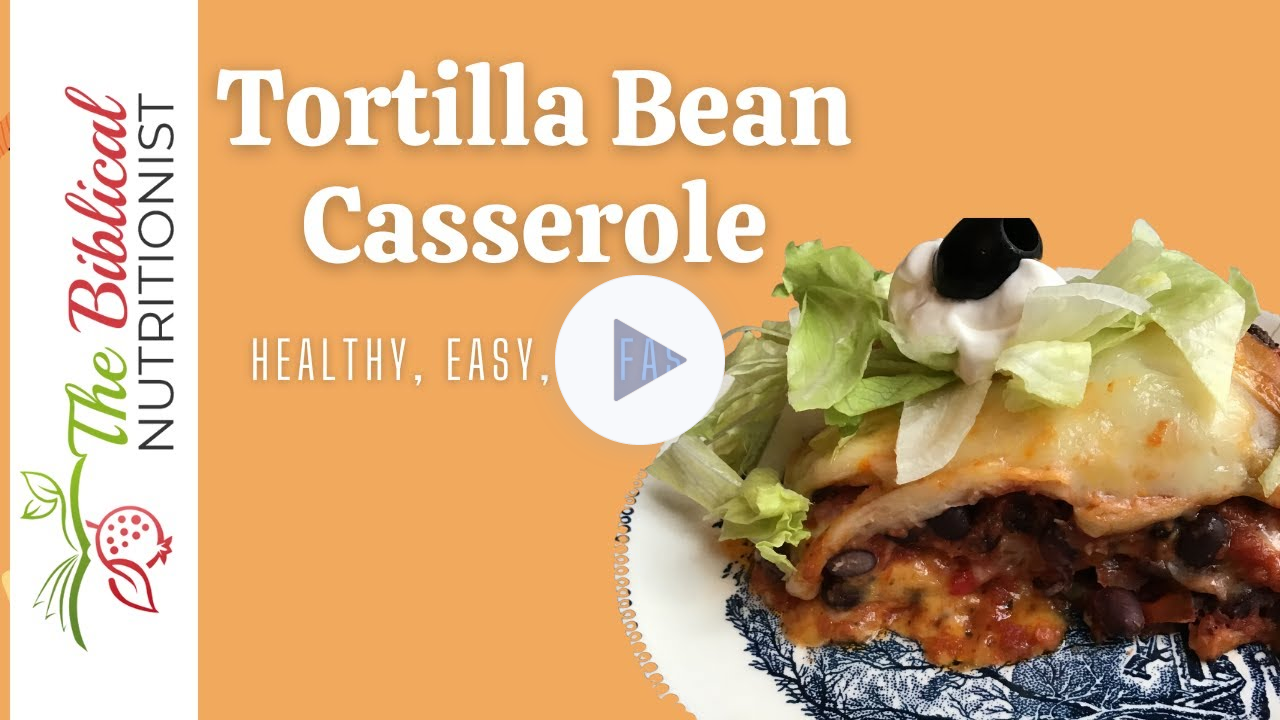 Tortilla Bean Casserole Recipe - Healthy, Quick & Easy Dinner Idea
