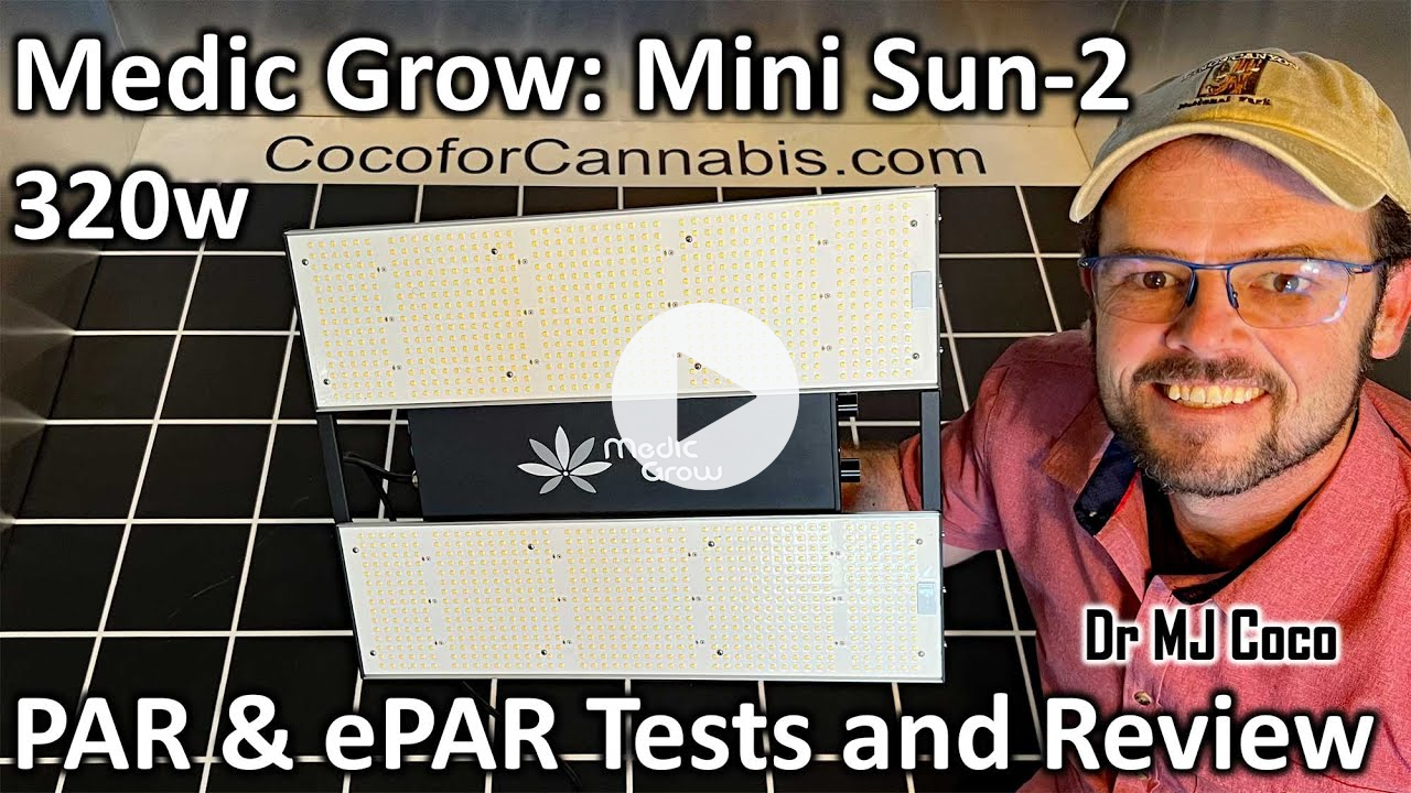 Medic Grow Mini Sun-2 320w PAR & ePAR Tests and Review