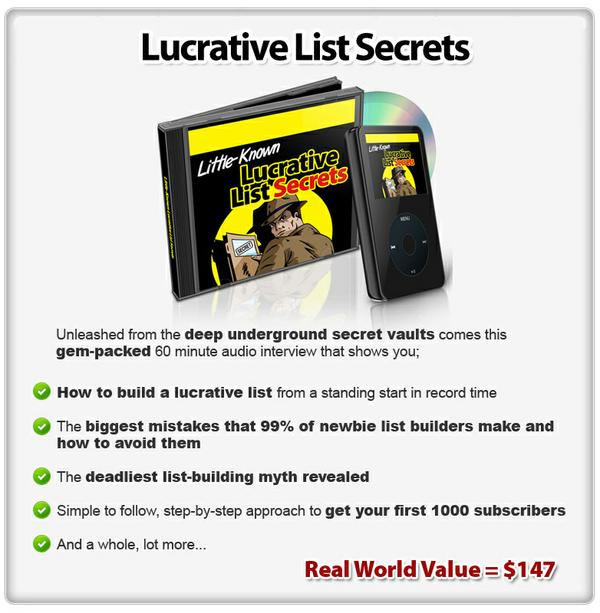 Lucrative List Secrets Is One Tool You Need