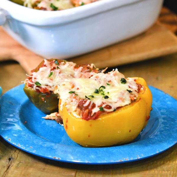 Dirty Rice Stuffed Bell Peppers