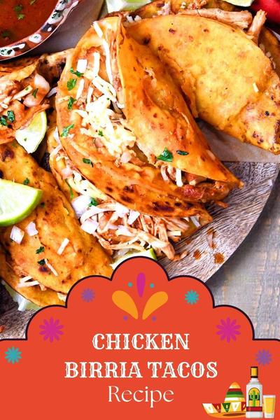 Chicken Birria Tacos Instant Pot or Stove