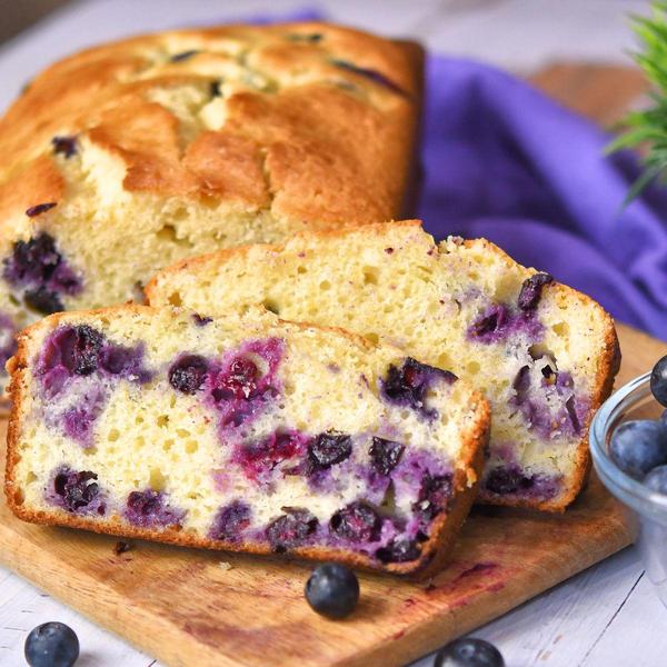Fresh Blueberry Loaf Quick Bread Recipe