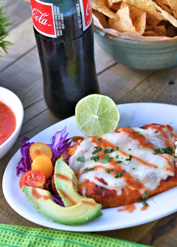 Salsa Chicken Enchiladas