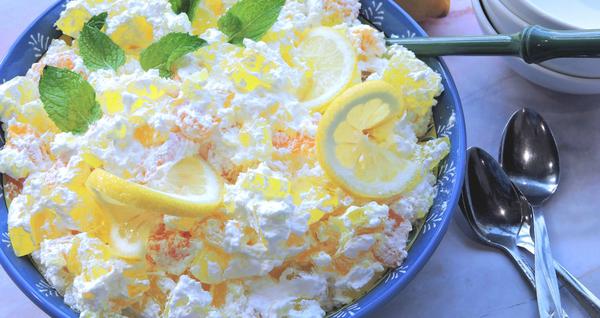 Lemon Fluff Salad with Mandarin Oranges