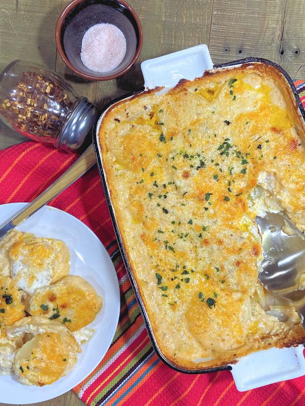 Cheesy Ranch Potatoes with Double Cheese