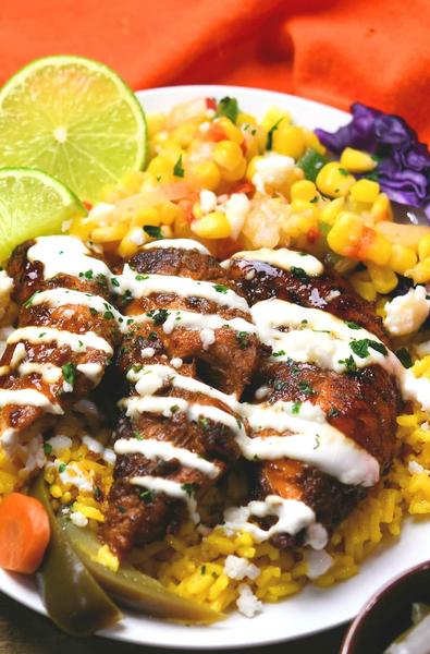 Ancho Chicken With Fresh Corn Salsa