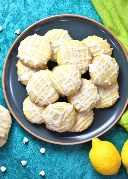 Lemon Sugar Cookies White Chocolate Drizzle Recipe