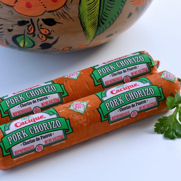 two tubes of Mexican chorizo