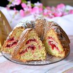 Raspberry Swirl Cake