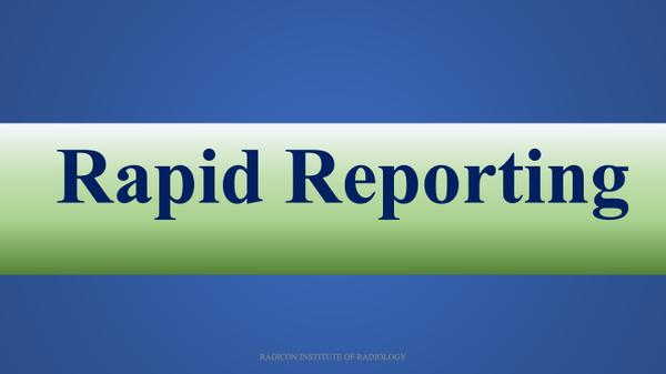 FRCR, Radicon, Rapid Reporting