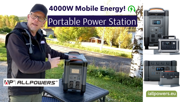 Allpowers R4000 ⚡️🔥 Mobil energilösning med 4000W inverter & litiumbatteri