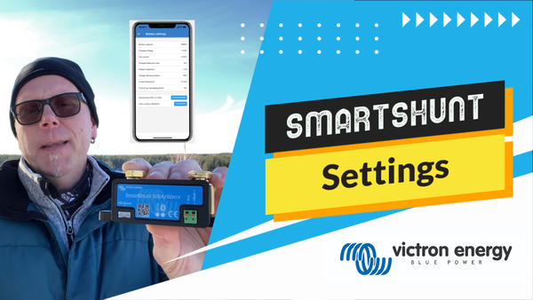 Victron SmartShunt Grundinställning via VictronConnect