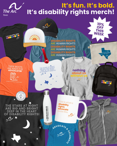 A collage of products from The Arc of Texas Shop.