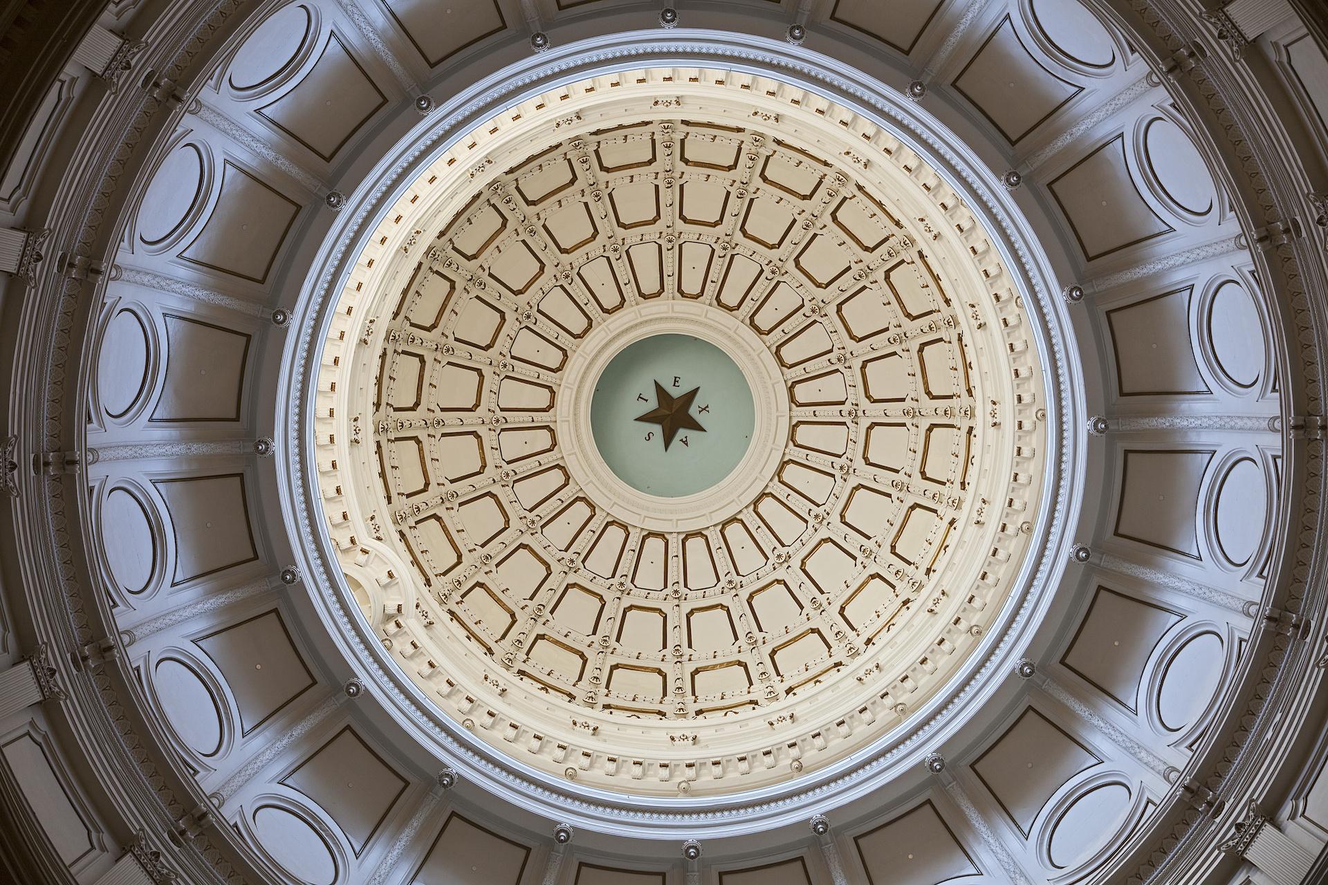 Image of the inside of the Texas Capitol dome