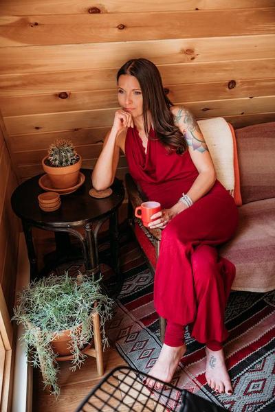 Writer sitting on chair