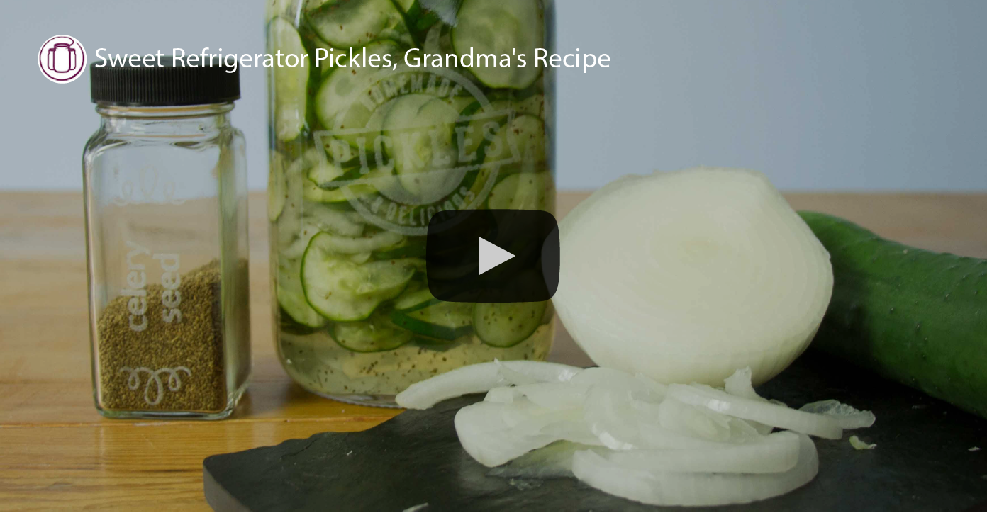 Sweet Refrigerator Pickles, Grandma's Recipe