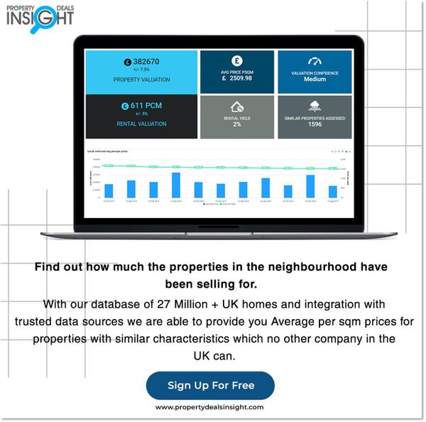 Sign up for a free Property Deals Insight Account