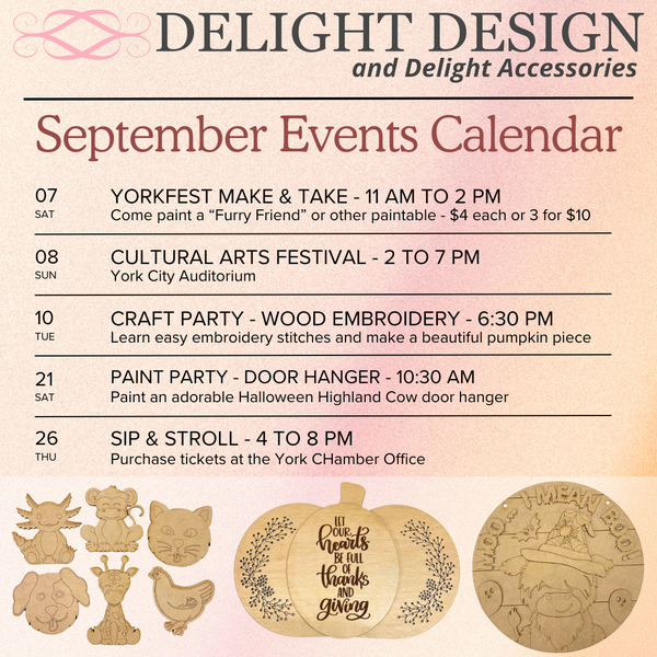 September Events Calendar