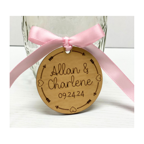 custom wood favor tags