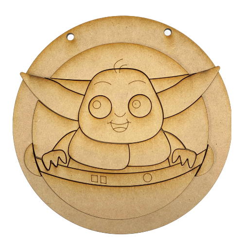 baby yoda grogu wood kit