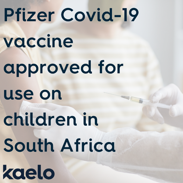 Pfizer vaccine approved for children in SA