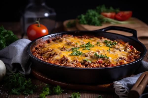 Your Keto Recipe Book includes delicious main meals like this keto beef casserole