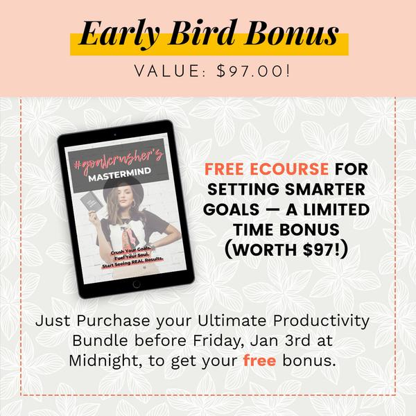 Ultimate Productivity Bonus Early Bird Bonus Free Ecourse