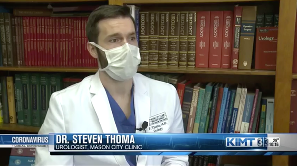 Dr. Steven Thoma, a urologist with the Mason City Clinic