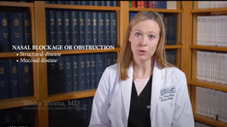Dr. Trisha Thoma helps break down the different causes of nasal obstruction & drainage