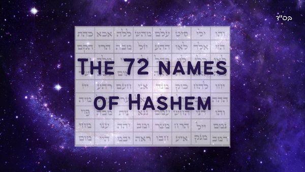 The 72 Names of Hashem