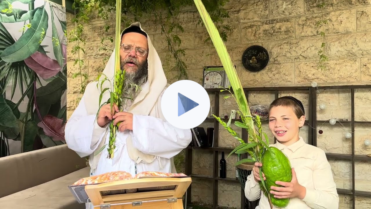 Shaking the Lulav with Kabbalah meditation and Hallel