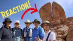 Tourists First Reaction to the Split Rock of Horeb