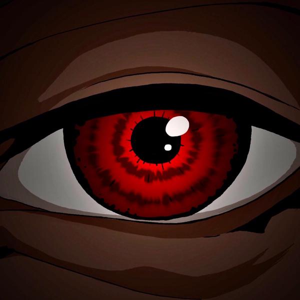 Close-up image of a red eye