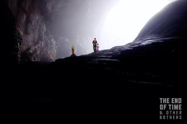 Blat, Darcy and Eggerton in a foreboding giant cave
