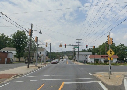 intersection with traffic light