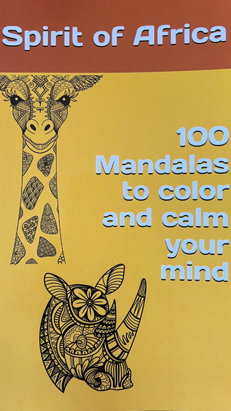 Spirit of Africa Mandala Colouring Book for Adults Spirituality and Meditation