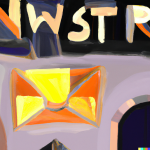 DALL·E-2023-03-06-14.10.36-A-painting-in-Picasso-style-containing-the-word-_newsletter_-digital-art-300x300.png