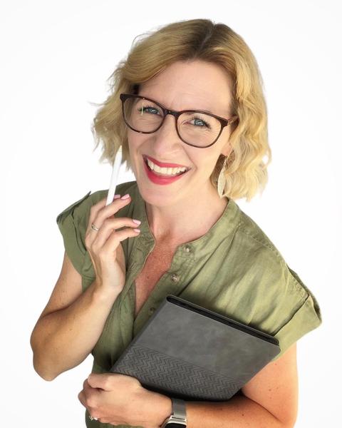 Writer sitting on chair