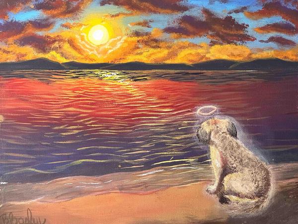 Mother with son at beach