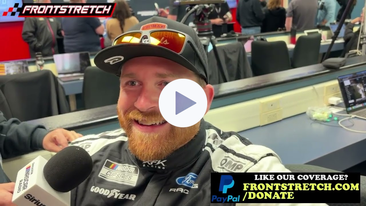 Chris Buescher Discusses Racing Crown Vics with Cleetus McFarland at Talladega