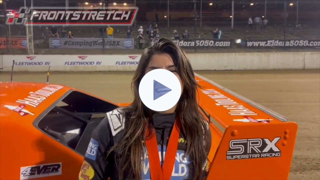 Hailie Deegan Scores 2nd Place Finish After Crashing in Heat Race in SRX at Eldora
