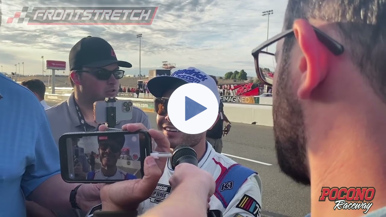 Kyle Larson Explains Incident Racing With Aric Almirola: "I Just Got Too Greedy"