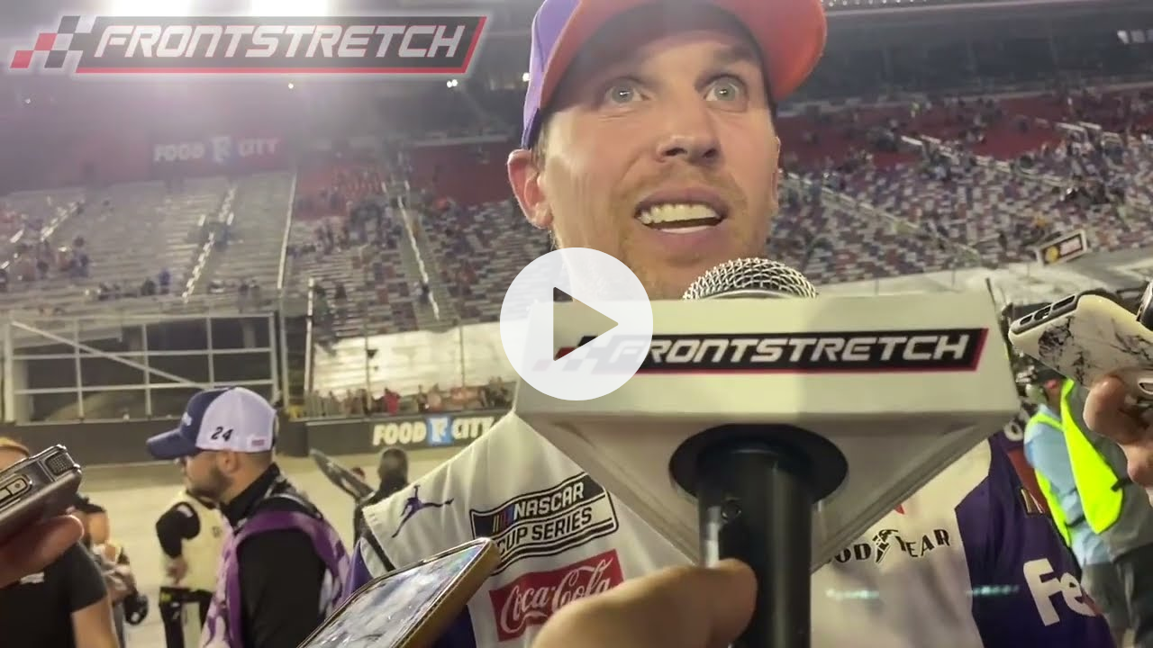 "We Are Just Running Way Too Fast, Way Too Long" - Denny Hamlin on the Tire Issue at Bristol.