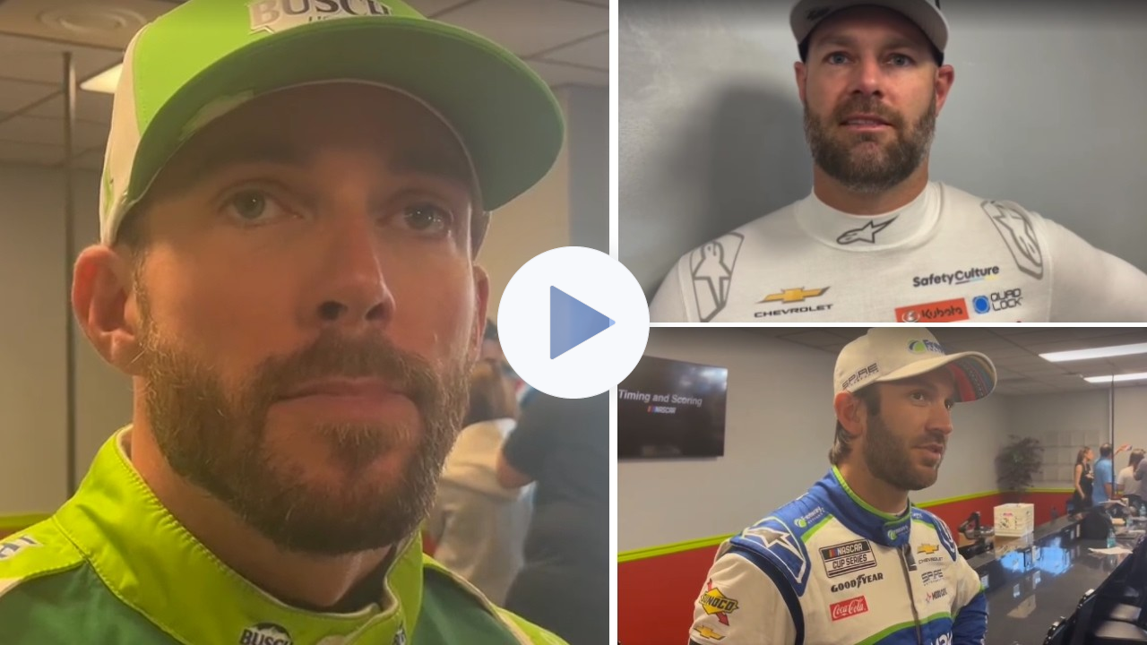 Daniel Suarez, Ross Chastain & Shane van Gisbergen React to Kevin Magnussen Racing at San Diego