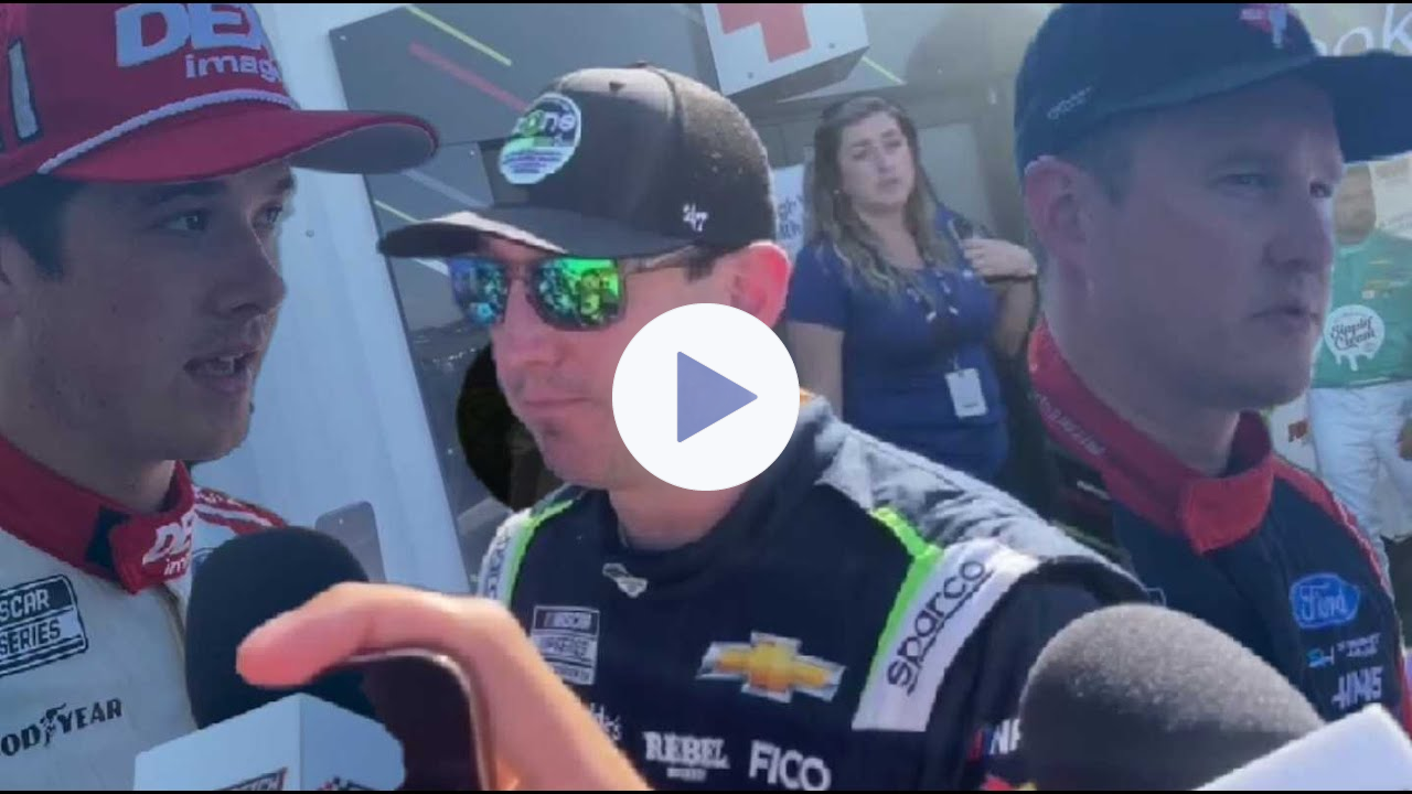 Kyle Busch, Ricky Stenhouse Jr., Harrison Burton, Ryan Preece React To Late Big One At Pocono