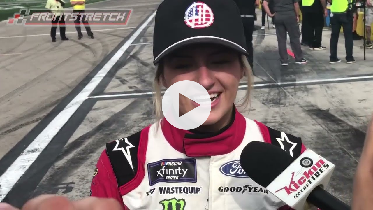 Hailie Deegan Talks About Her Xfinity Series Debut Finishing In 13th.