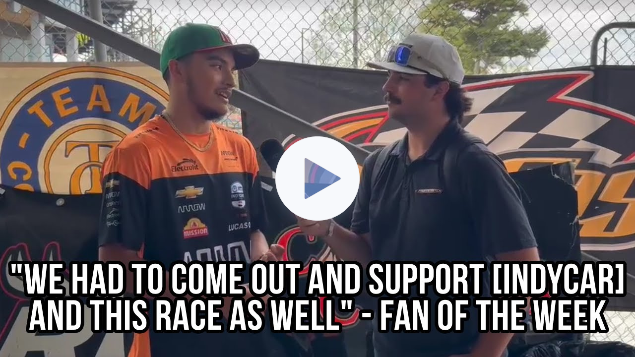 Grassroots Fan of the Week: Wearing A Pato O'Ward Shirt at the Nashville Fairgrounds Speedway