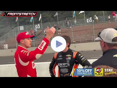 Sammy Smith Confronts Nick Sanchez After the NASCAR Xfinity Series Race at Portland
