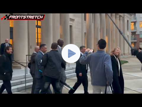 NASCAR Executives, Denny Hamlin & Michael Jordan Leave Courthouse After Day 6 of Trial