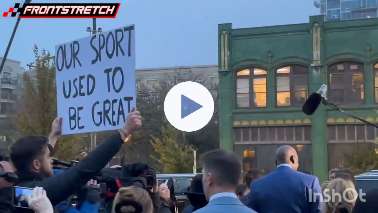 Denny Hamlin: "You're Right" to Fan Holding "NASCAR, Your Fans Deserve Better" Sign